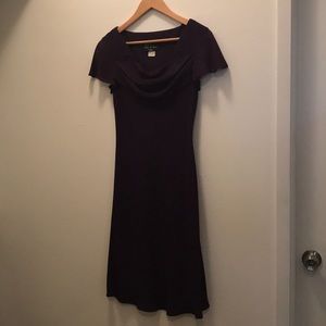 Vintage eggplant chiffon dress